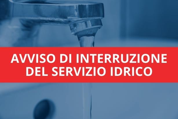 interruzione servizio idrico